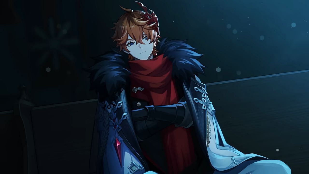 Tartaglia, as shown in the teaser (Image via HoYoverse)